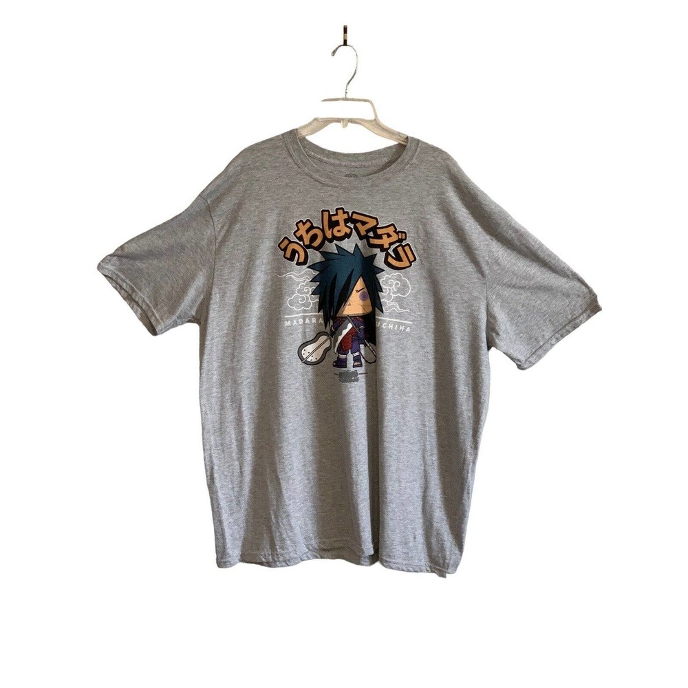 Funko Pop Shirt Naruto Shippuden GameStop Exclusive Gray Graphic Tee Only 2XL - Picture 2 of 8